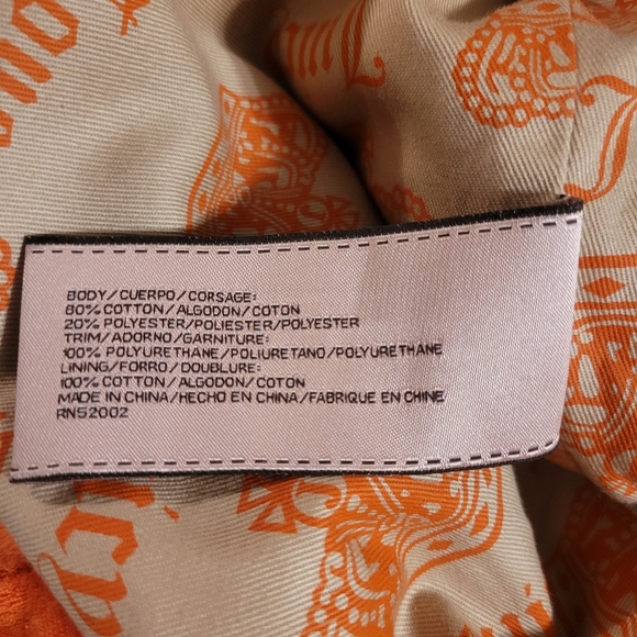 Juicy Couture large ruffled Tote in 🧡 orange - Picture 6 of 8